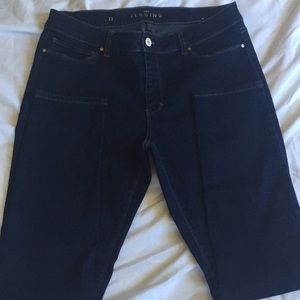 White House black market blouse jeans